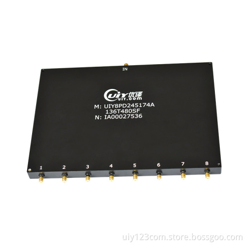 VHF UHF Band 136~480MHz RF 8 Way Power Divider Splitter For Radio Communication